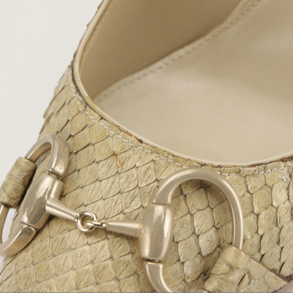 Elegant Beige Stiletto Heels - Picture 6 of 10